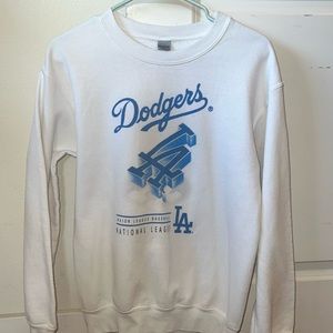 La Dodgers White Crewneck